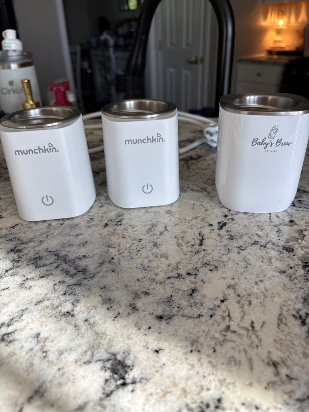 Munchkin White Electric Bottle Warmers - Trio